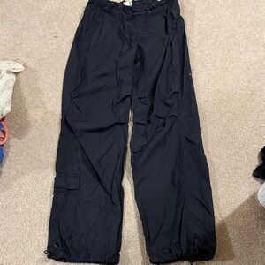 Garage Jet Black Cargo Joggers